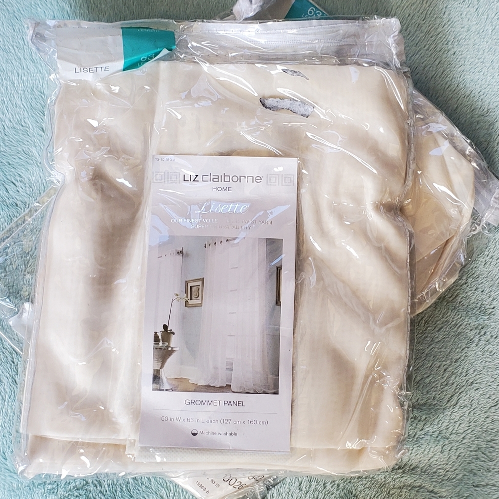 💫 Liz Claiborne - Set of 2 Lisette Grommet Panels